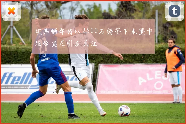 埃弗顿即将以2500万镑签下米堡中场哈克尼引发关注
